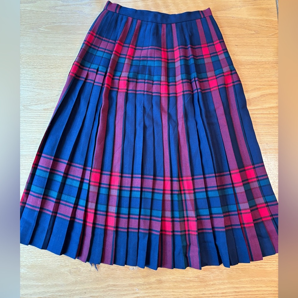 Highland Queen Plaid Kilt Skirt  100% Virgin Wool Size 10 - Picture 5 of 7